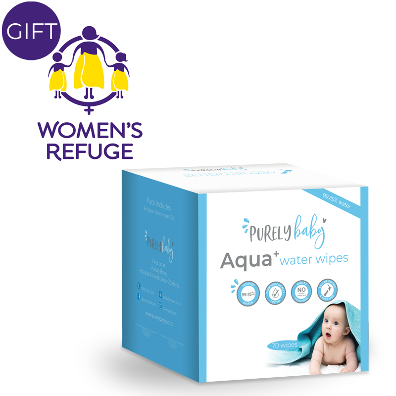 Aqua + water wipes 8 packs of 70 wipes (Carton)